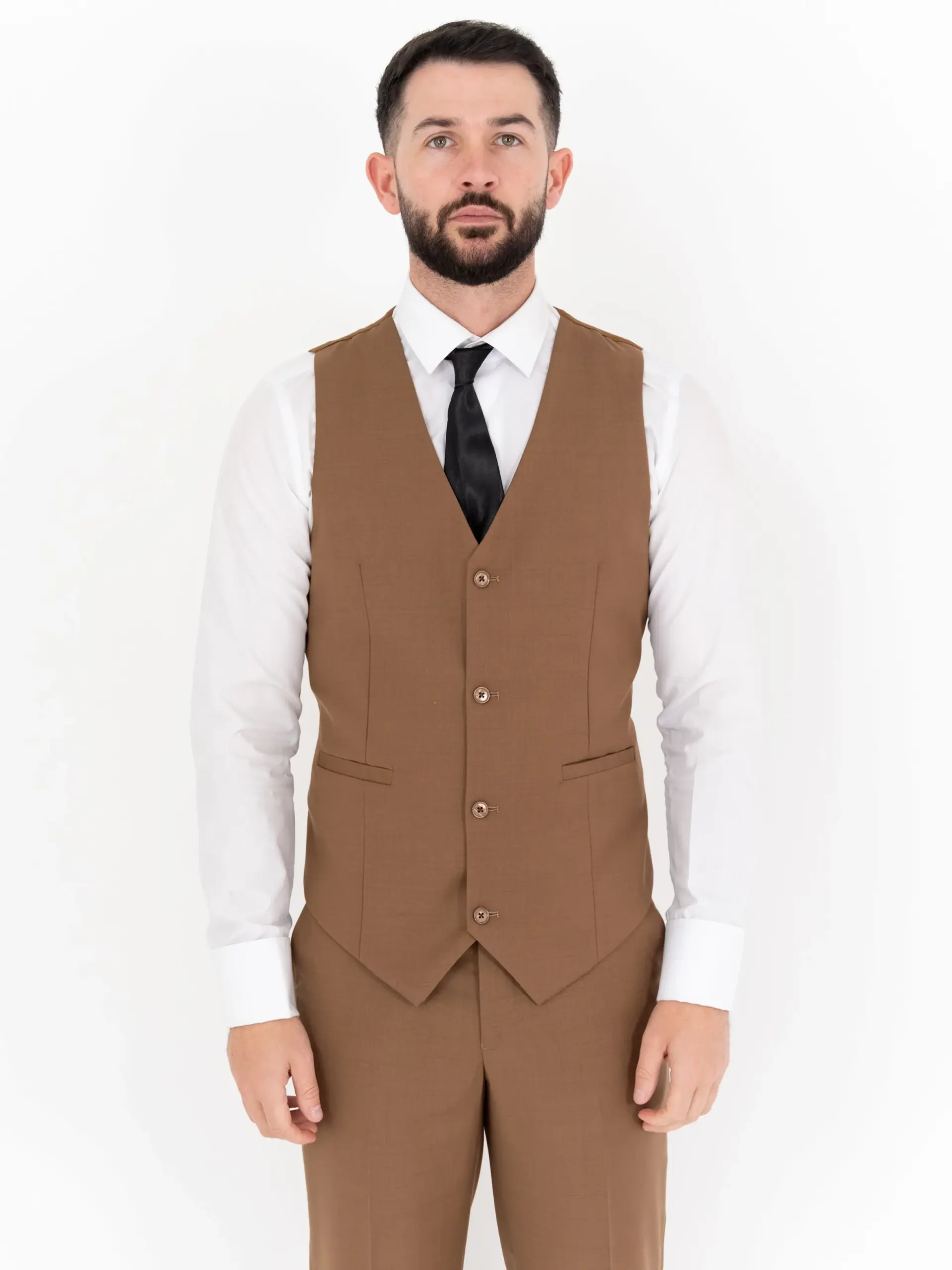 Michael - Tan Three Piece Suit 8 Michael - tan three piece suit - image 8