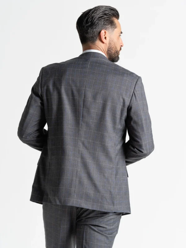 Oxford - Dark Grey With White Checks