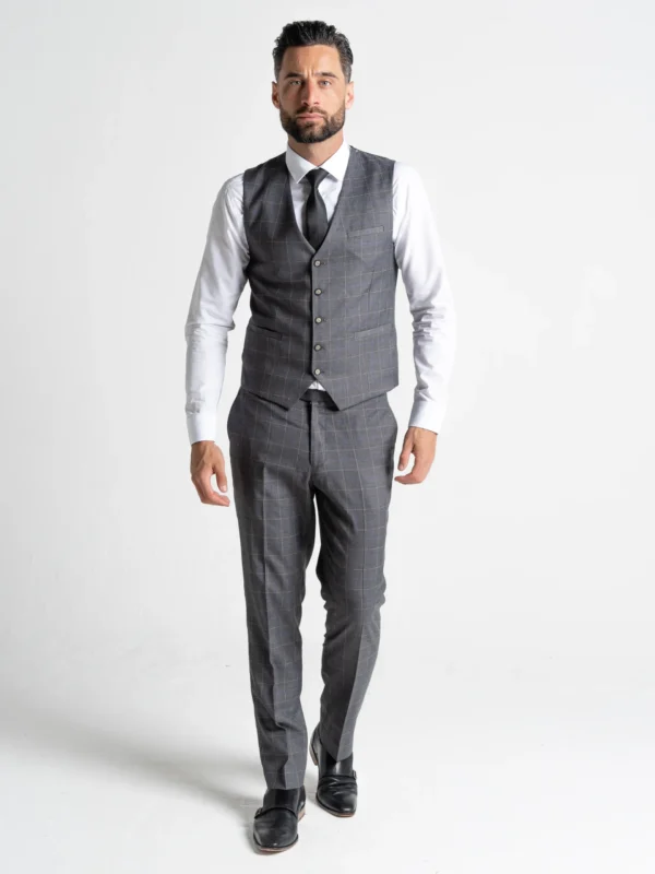 Oxford - Dark Grey With White Checks