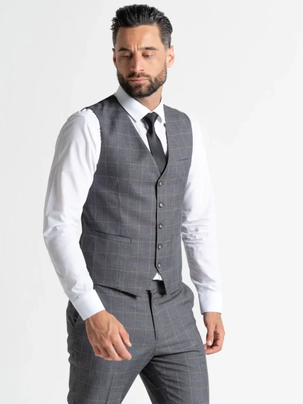Oxford - Dark Grey With White Checks