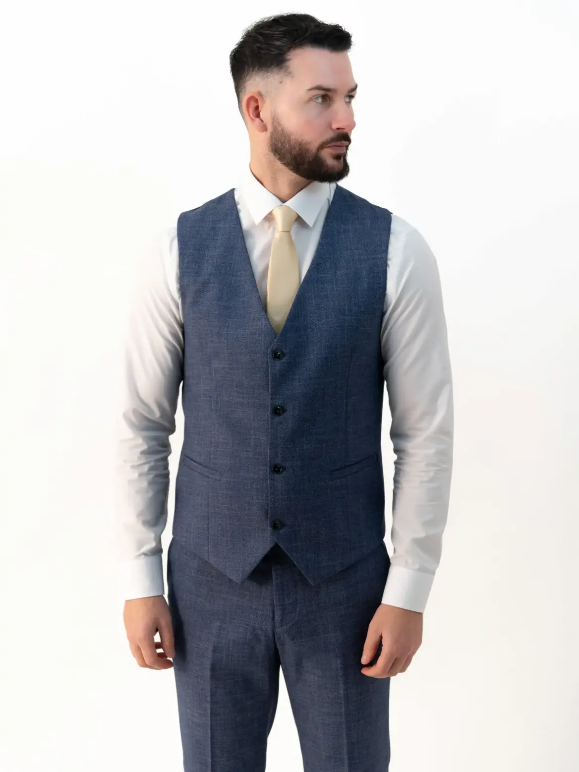 Paolo - Sky Blue Three Piece Suit - Image 5