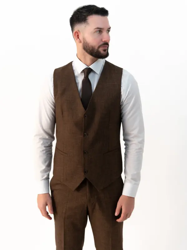 Paolo - Chocolate Brown Three Piece Suit 8 Paolo - Chocolate Brown Three Piece Suit