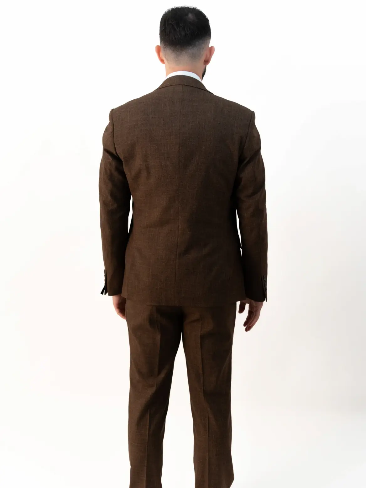Paolo - Chocolate Brown Three Piece Suit - Image 5
