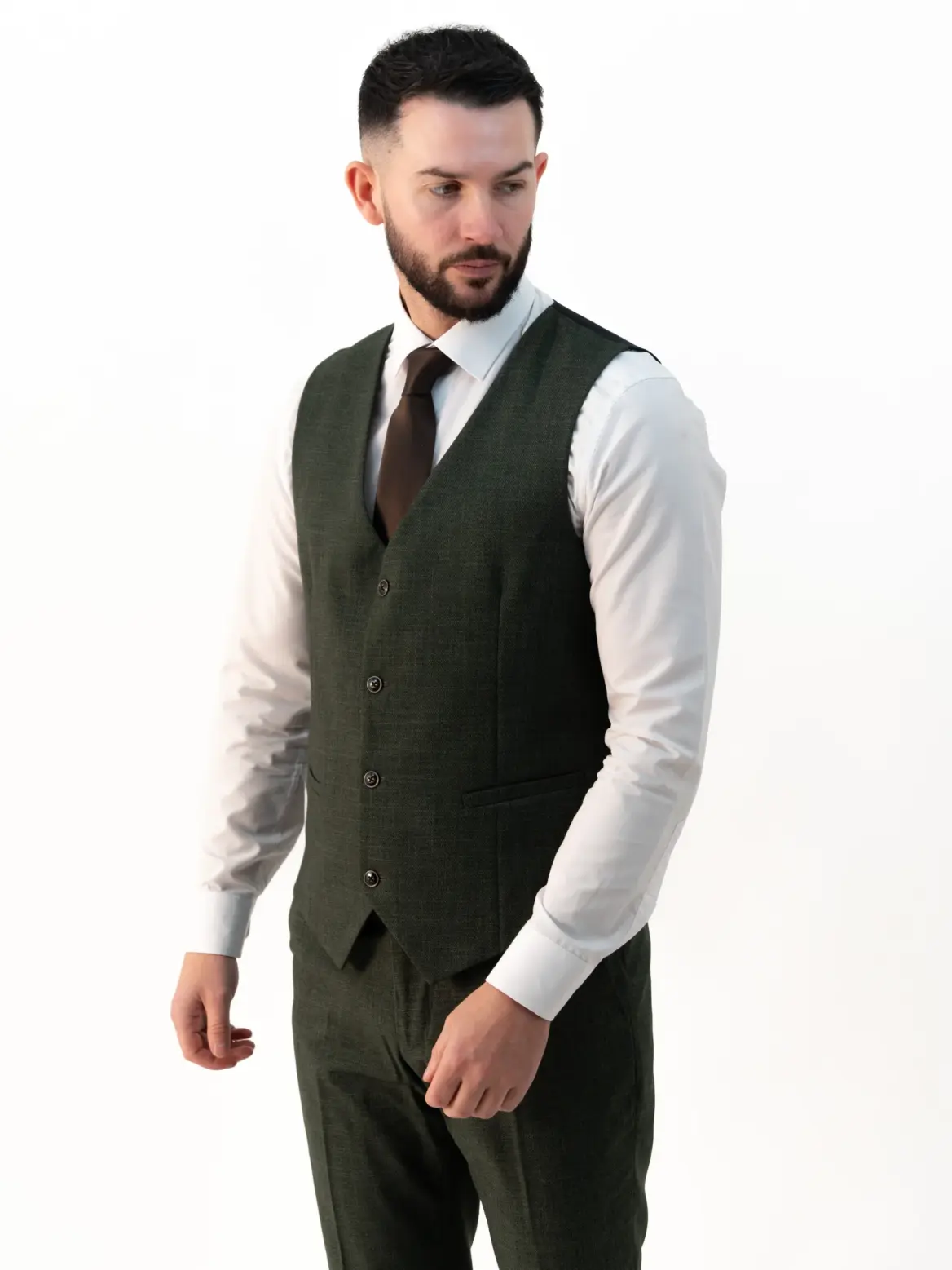 Paolo - Sage Green Three Piece Suit - Image 6