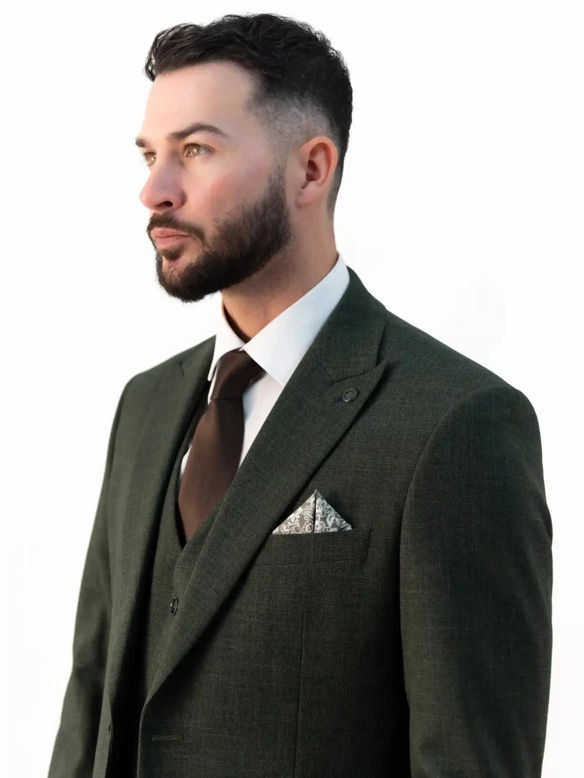 Paolo - Sage Green Three Piece Suit - Image 3