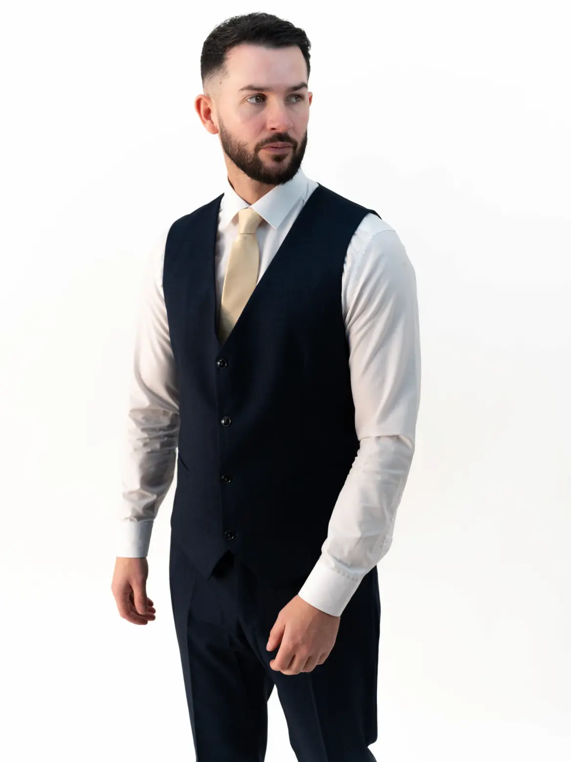 Paolo - Navy Blue Three Piece Suit - Image 5