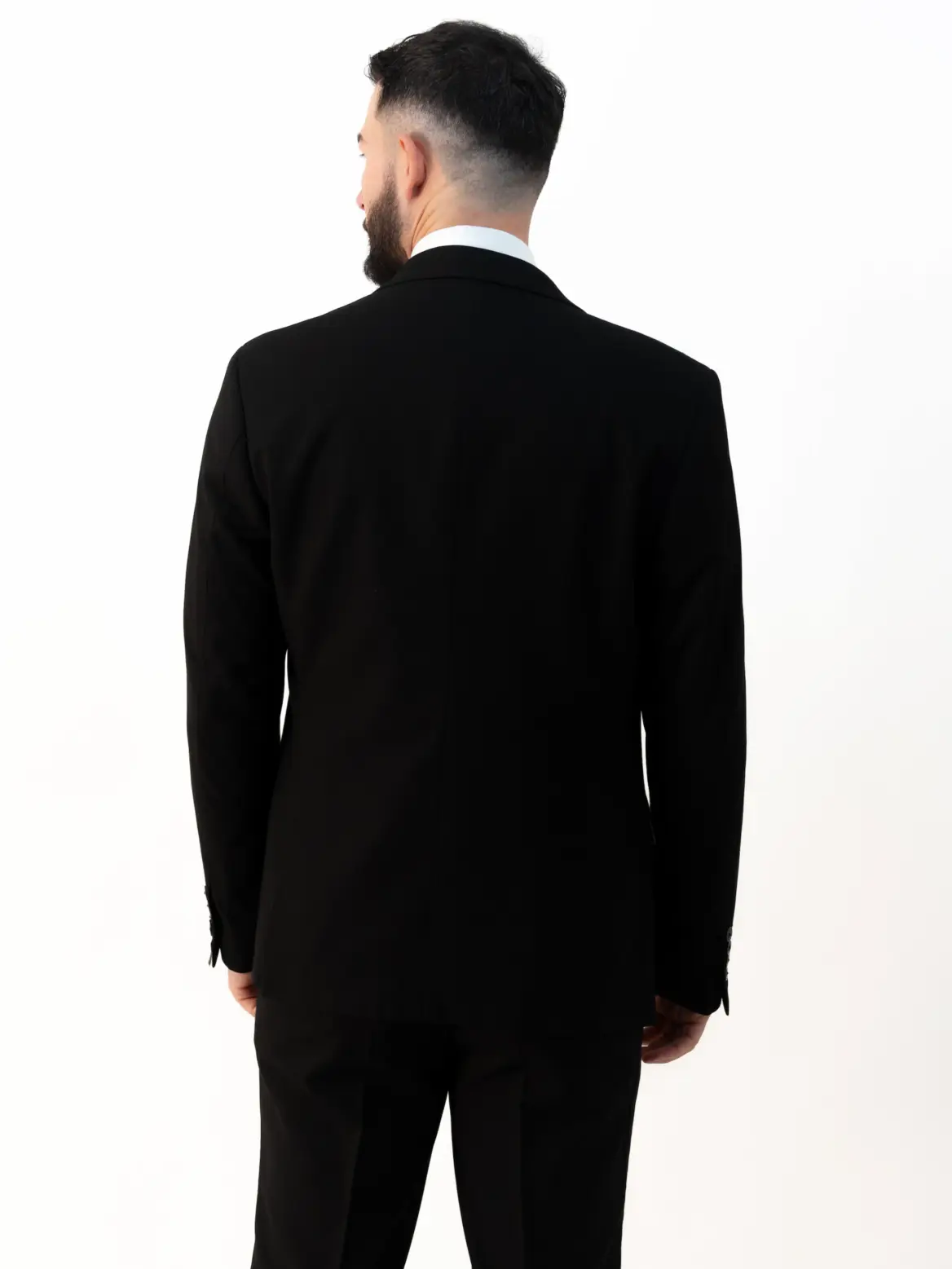 Paolo - Black Three Piece Suit - Image 2