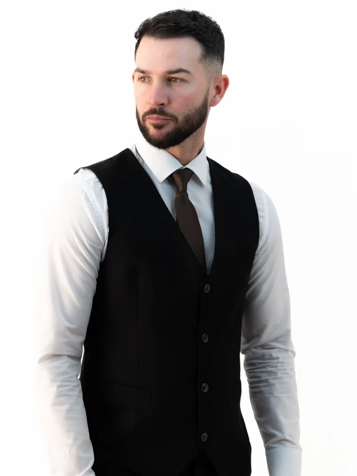 Paolo - Black Three Piece Suit - Image 5