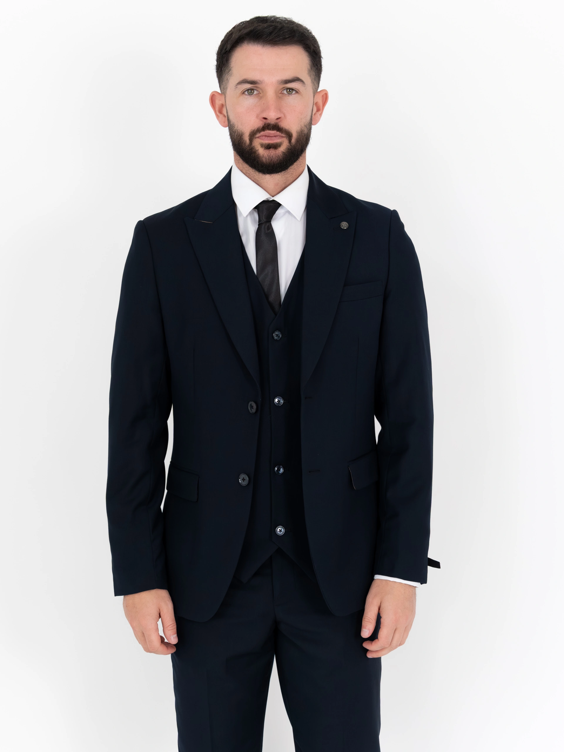 Paul - Navy Three Piece Suit 3 Paul - navy three piece suit - image 3