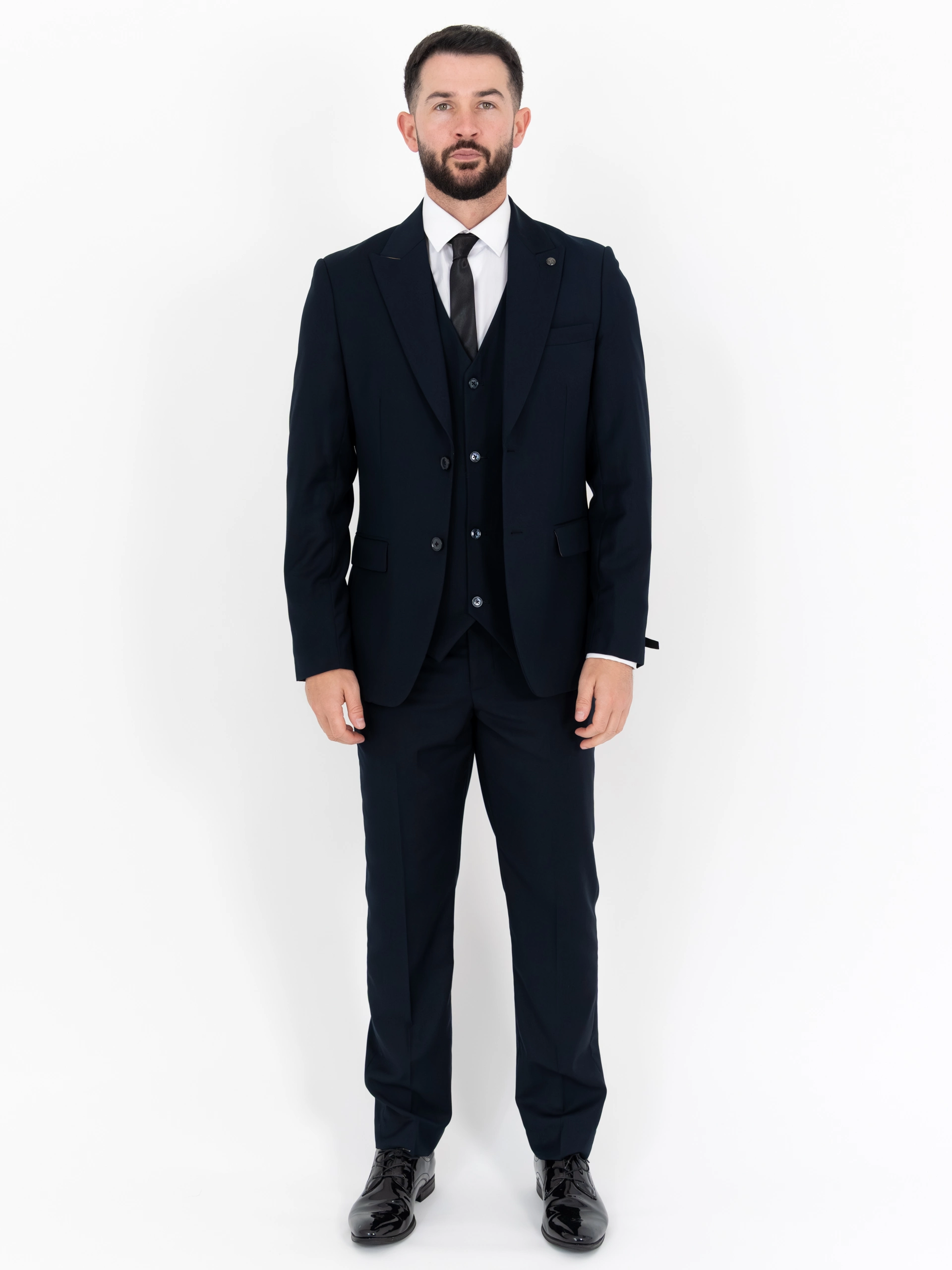 Paul - Navy Three Piece Suit 1 Paul - navy three piece suit