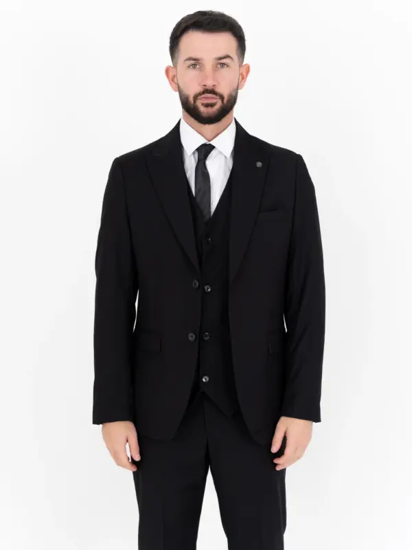 Paul - Black Three Piece Suit 16 Paul - black three piece suit