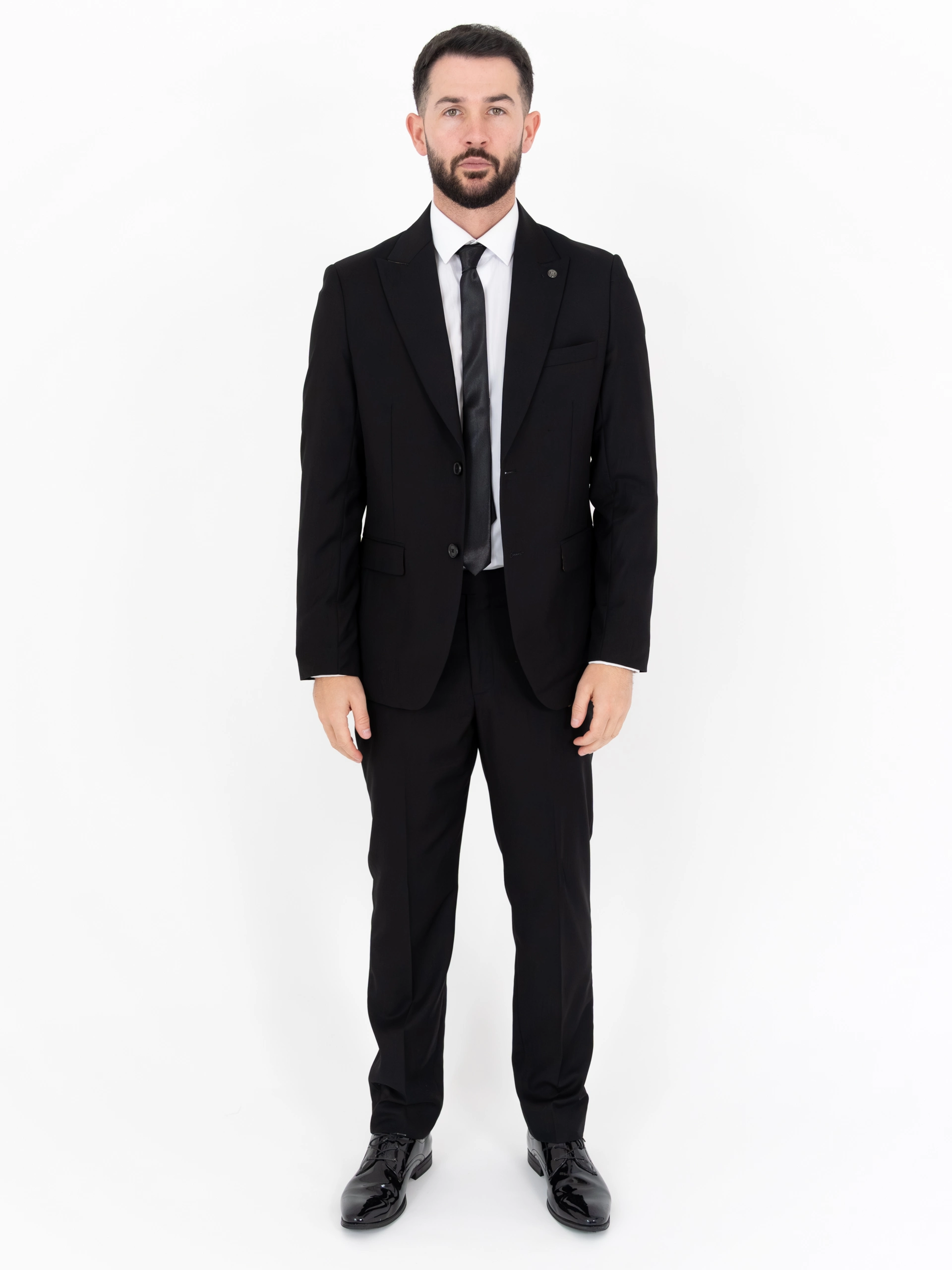 Paul - Black Three Piece Suit 2 Paul - black three piece suit - image 2
