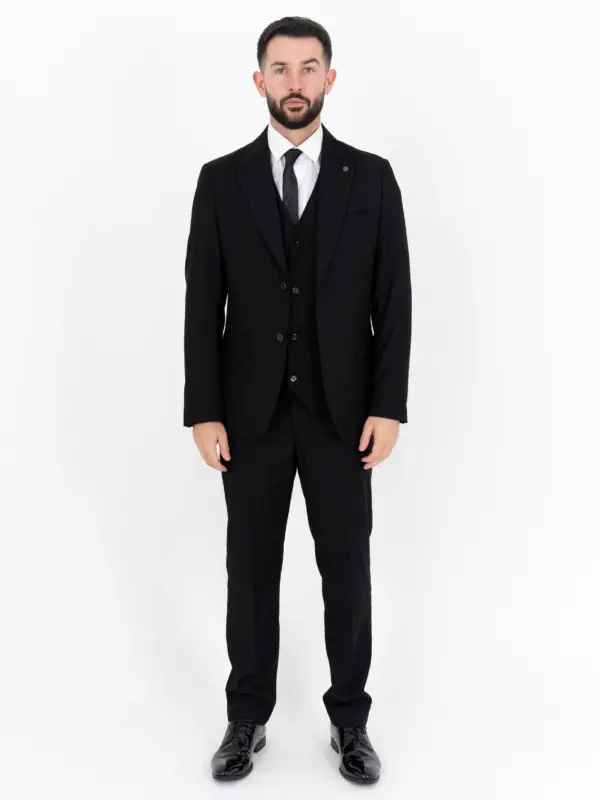 Paul - Black Three Piece Suit 14 Paul - black three piece suit