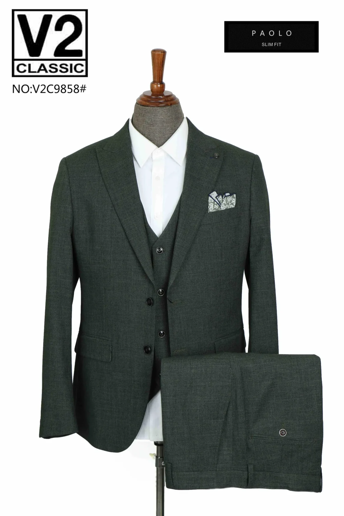 Paolo - Sage Green Three Piece Suit