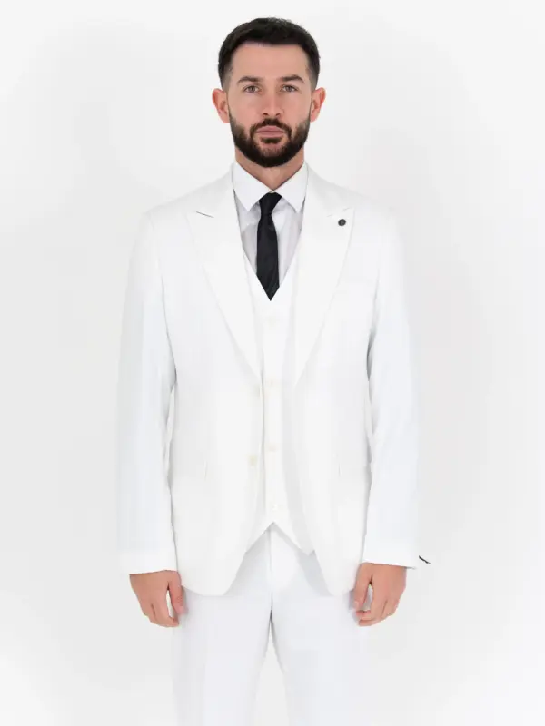 Scott - White Three Piece Suit 15 Scott - white three piece suit