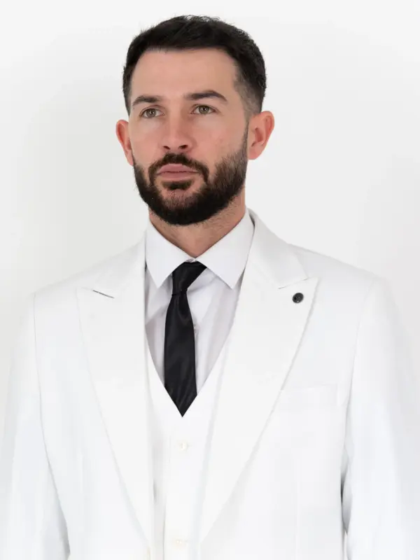Scott - White Three Piece Suit 16 Scott - white three piece suit