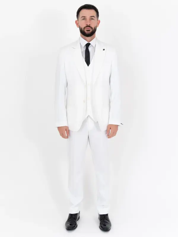 Scott - White Three Piece Suit 14 Scott - white three piece suit