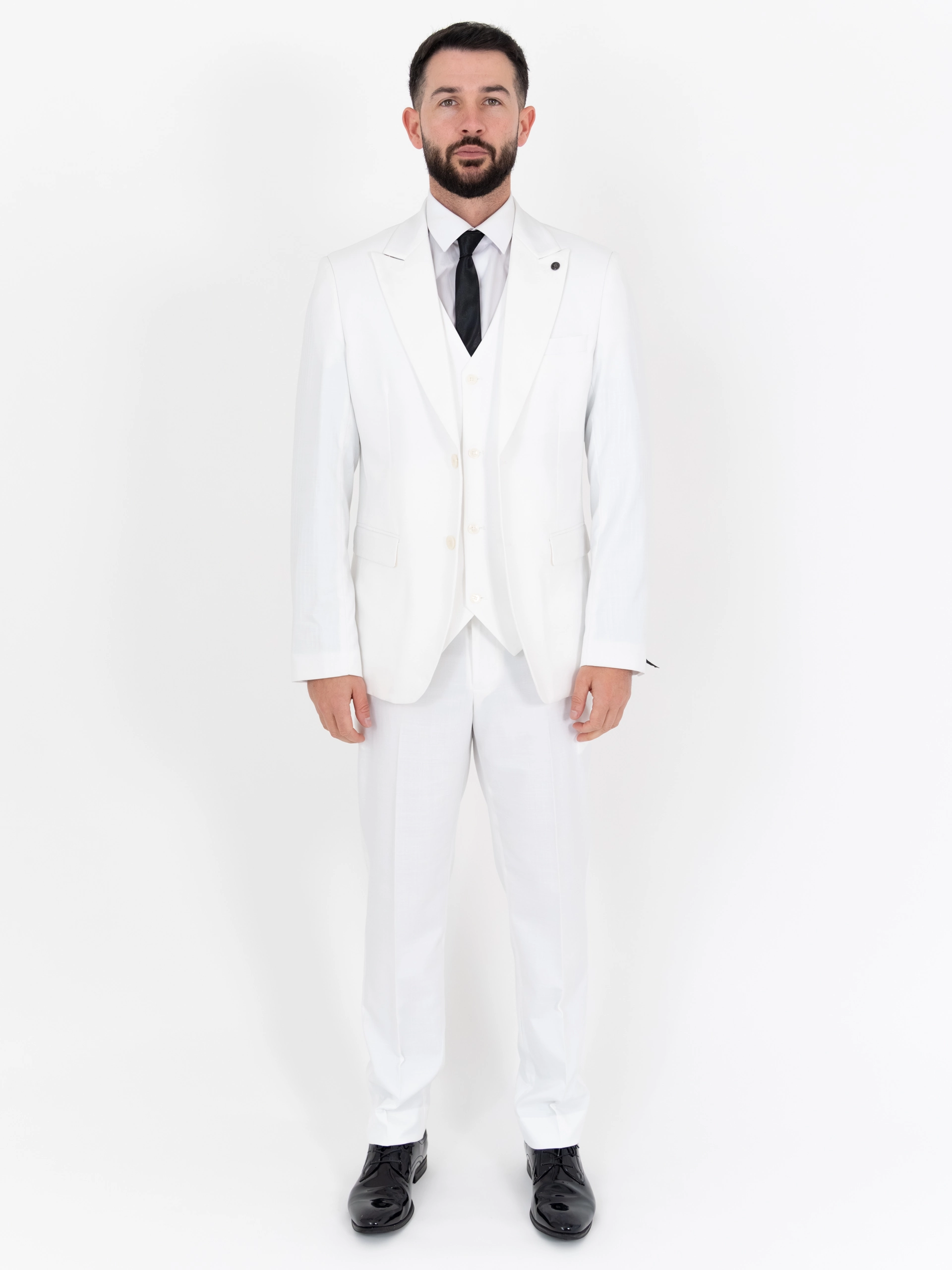 Scott - White Three Piece Suit 1 Scott - white three piece suit
