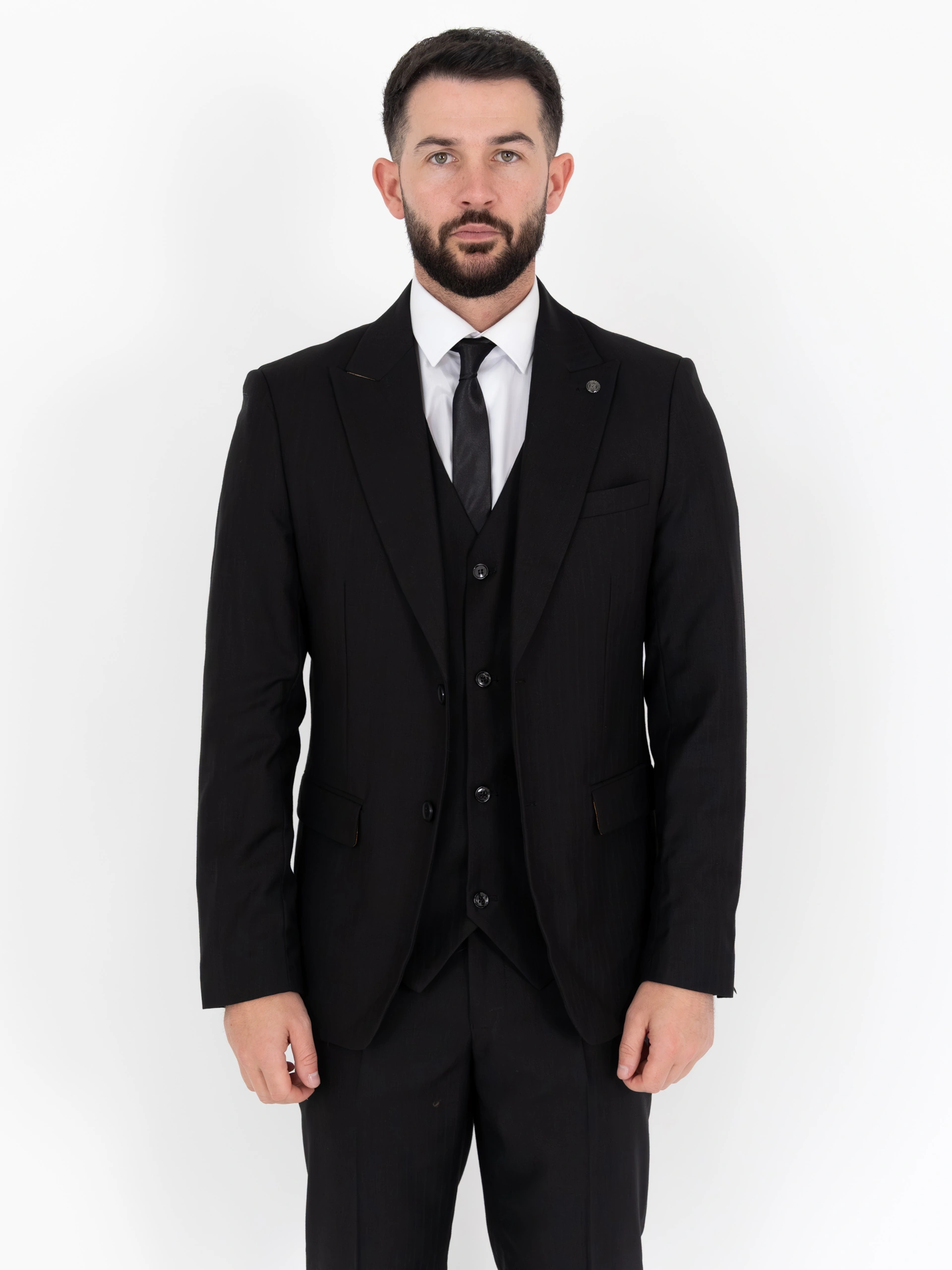 Thomas - Black Three Piece Suit 3 Thomas - black three piece suit - image 3