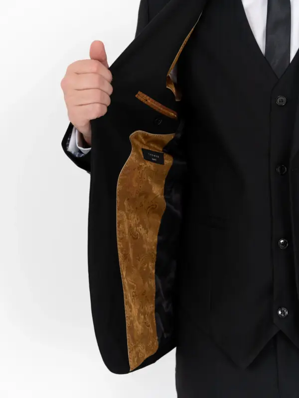 Thomas - Black Three Piece Suit 19 Thomas - black three piece suit