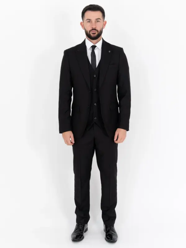 Thomas - Black Three Piece Suit 14 Thomas - black three piece suit