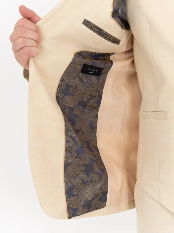 Thomas - cream three piece suit