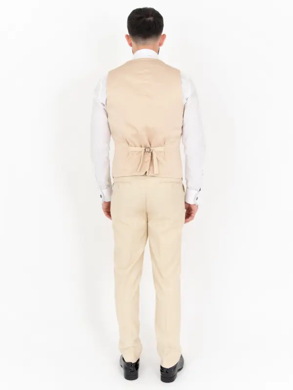Thomas - cream three piece suit