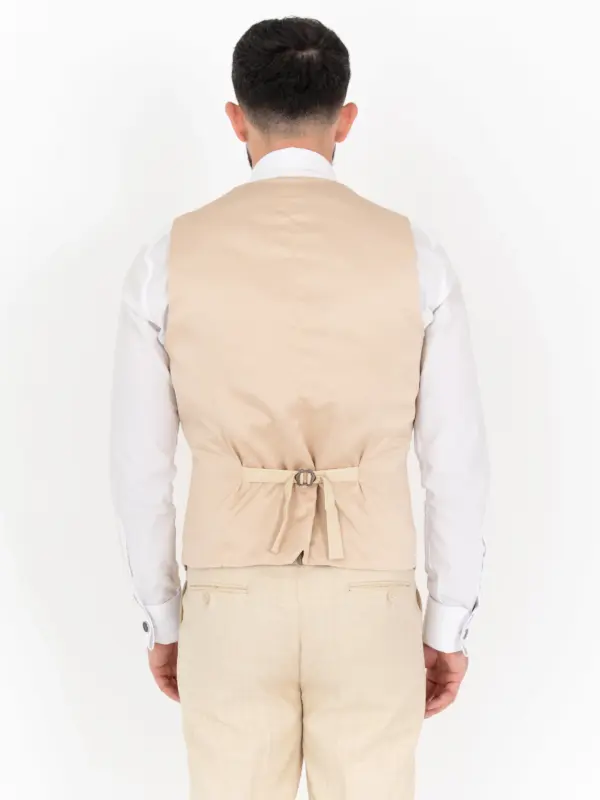 Thomas - cream three piece suit