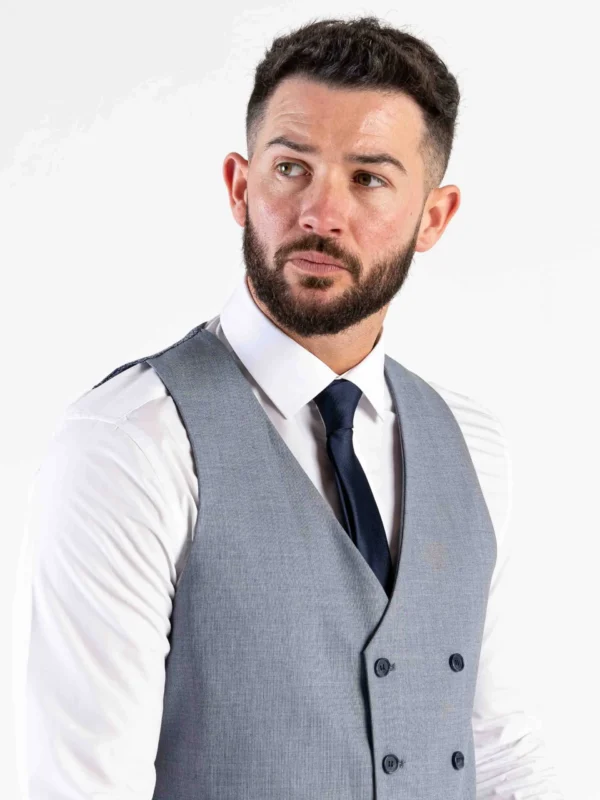 Angelo - Navy Checks Three Piece Suit 14 Angelo - Navy Checks Three Piece Suit