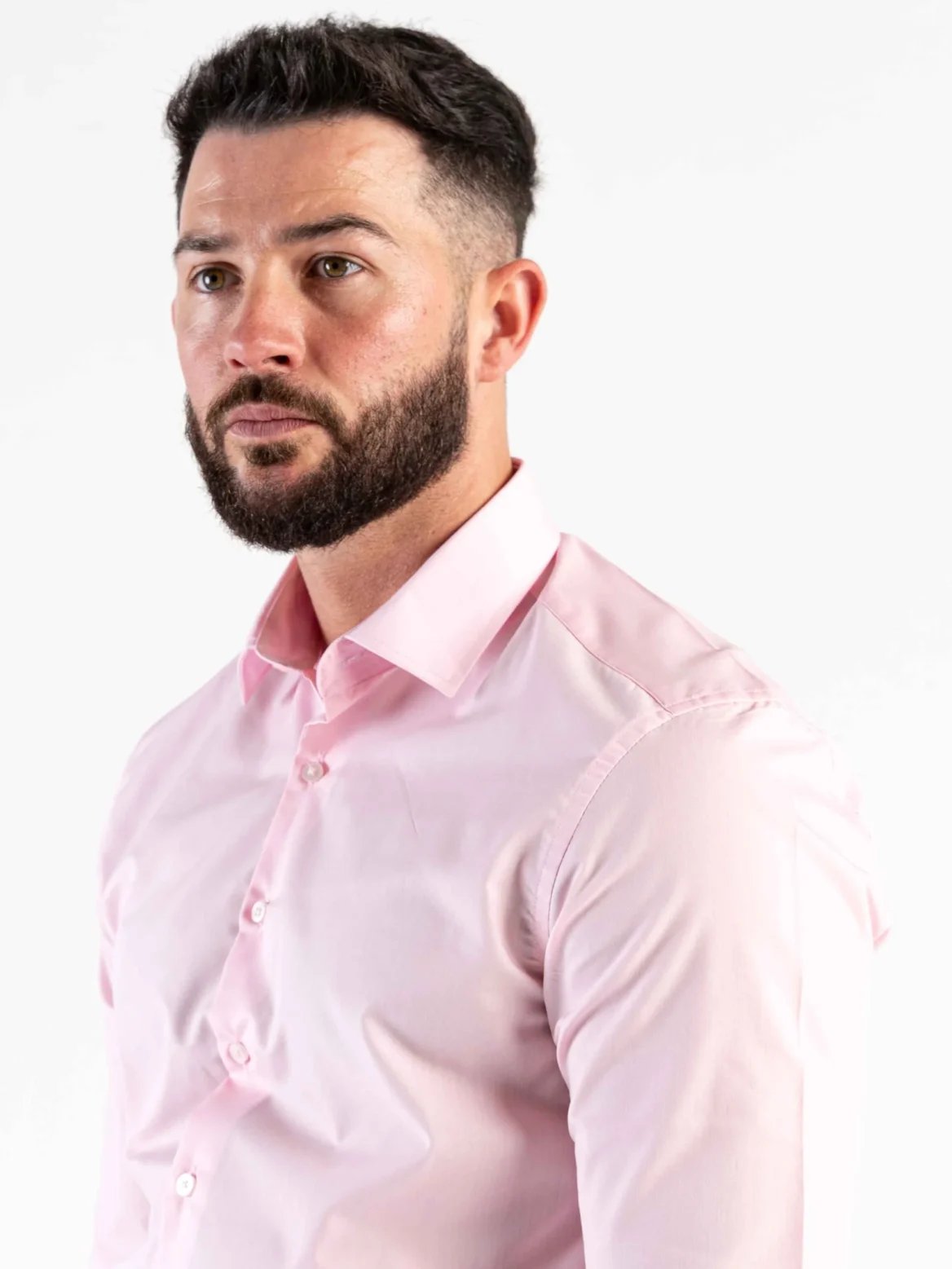 V2 classic tailored pink shirt