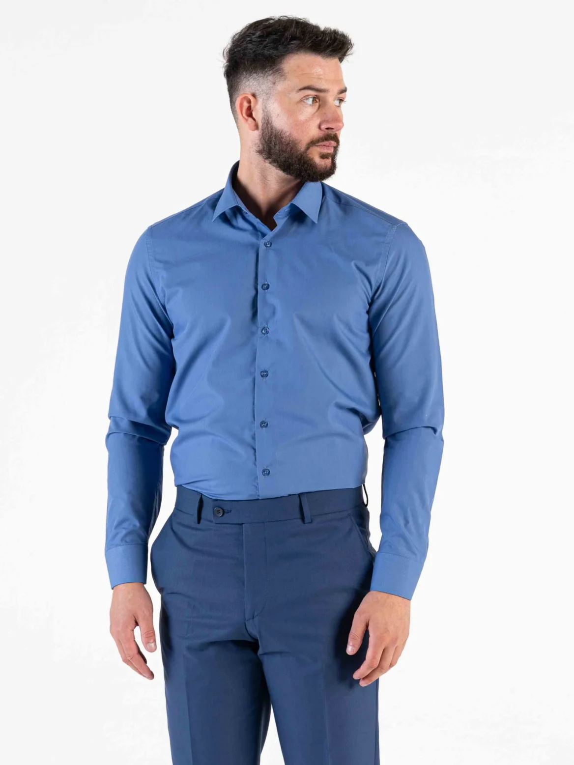 V2 royal blue shirt