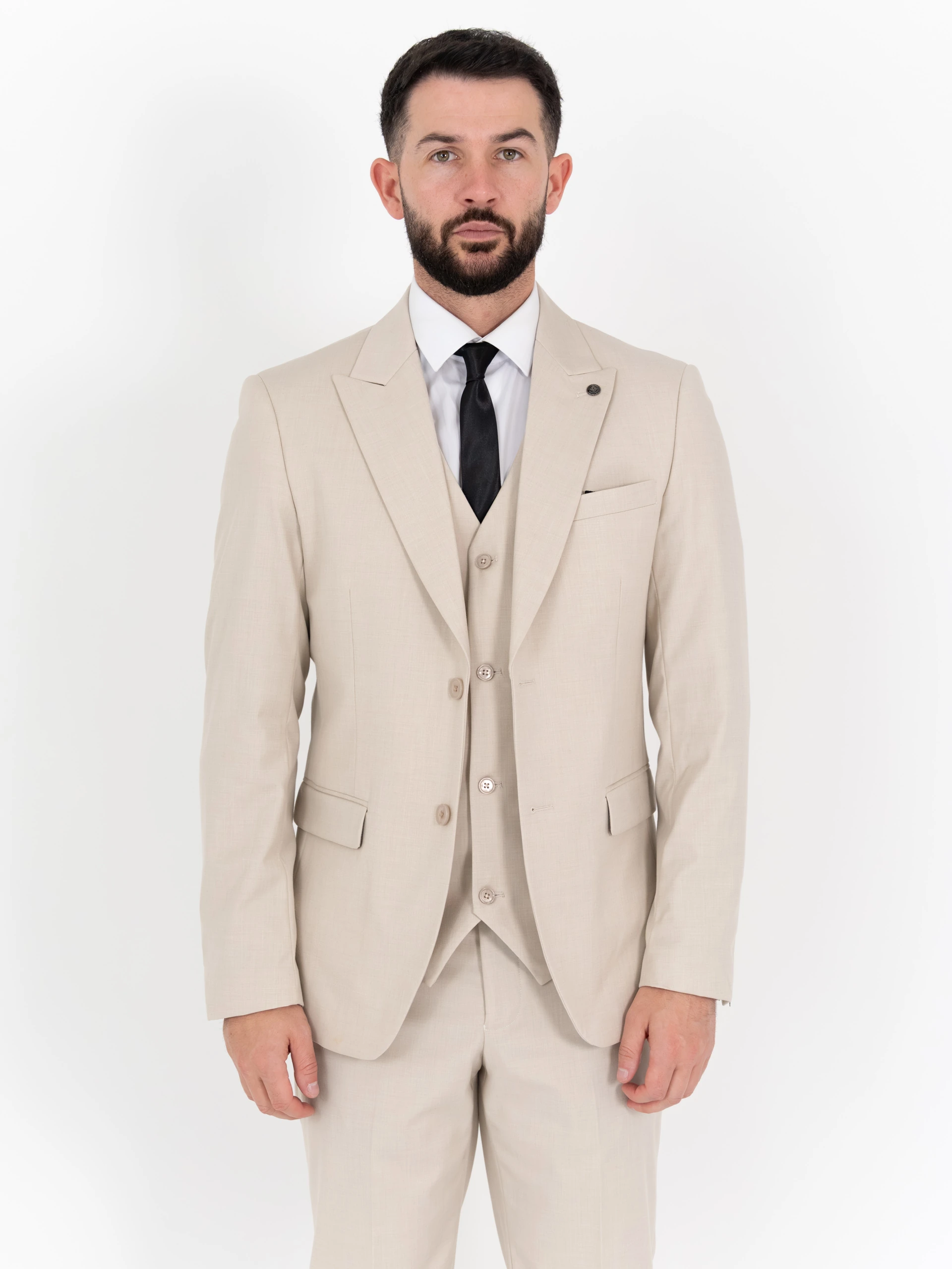 Winston - Stone Three Piece Suit 3 Winston - stone three piece suit - image 3