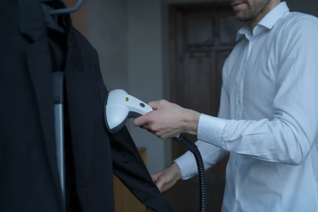 Businessman preparing clothes for meeting with par 2023 11 27 04 51 48 utc