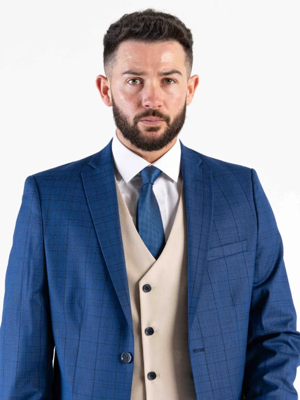 Angelo - Royal Blue Three Piece Suit 12 Angelo - Royal Blue Three Piece Suit